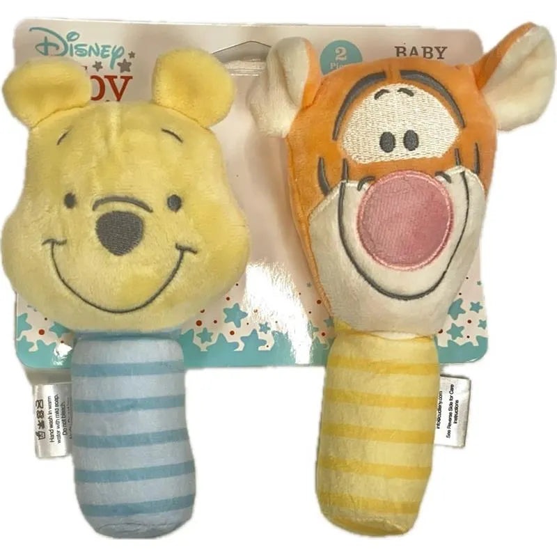 Cudlie – Pooh Tiger Plush Lovie And Rattle Set