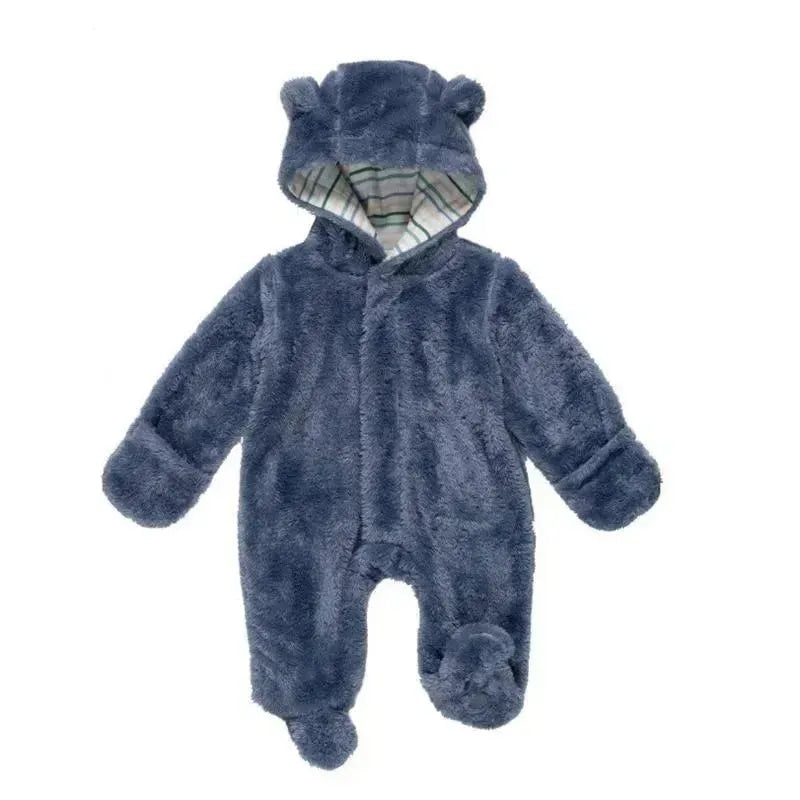 Magnificent Baby – Winter Sky Minky Pram Sherpa Footie, Navy