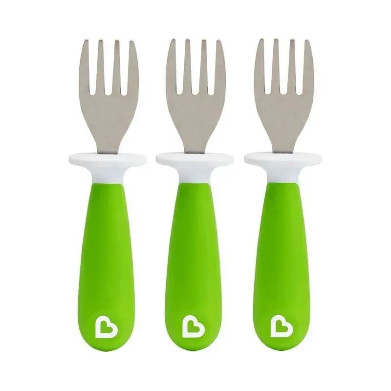 Munchkin – Raise 3Pk Toddler Forks, Green