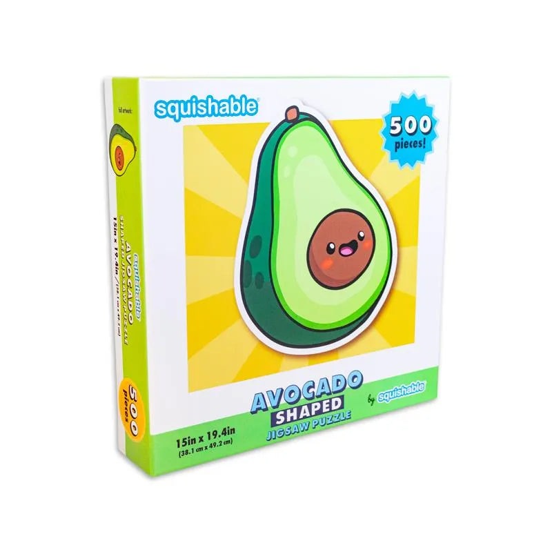 Squishable Avocado Shaped Jigsaw Puzzle