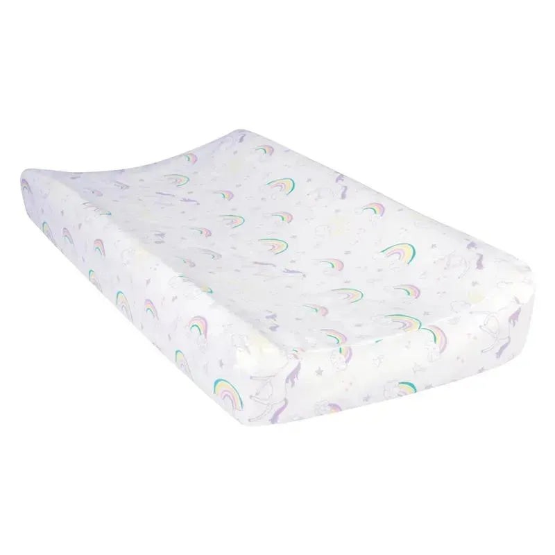 Trend Lab – Rainbow Flannel Changing Pad Cover, Unicorn