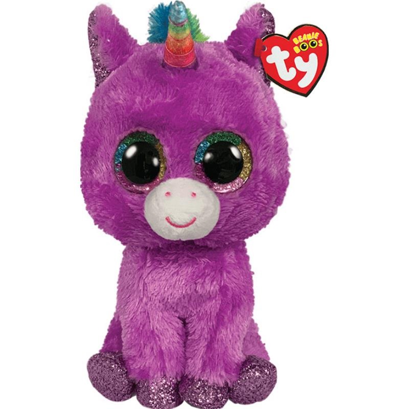 Ty – Rosette the Purple Unicorn, Medium | Unicorn Staffed Animals