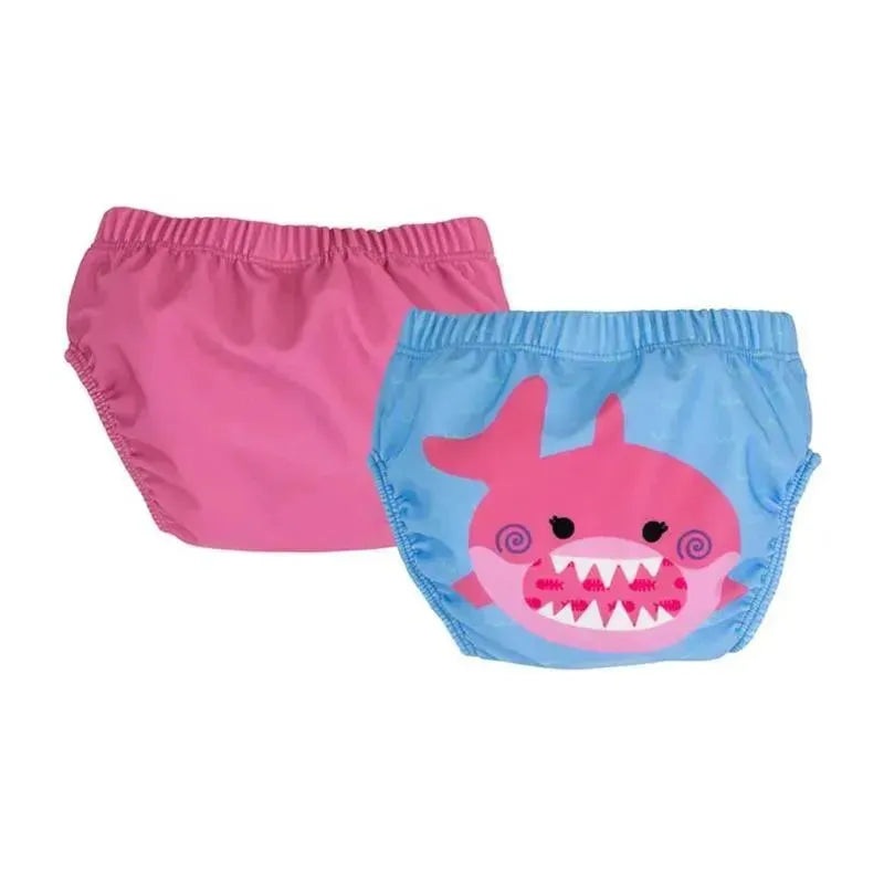 Zoocchini – Baby Knit Swim Diaper 2Pk Set, Sophie The Shark