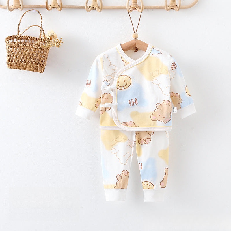 100% Cotton Long Sleeve Kimono Top & Pants Set – Bear Bear NB