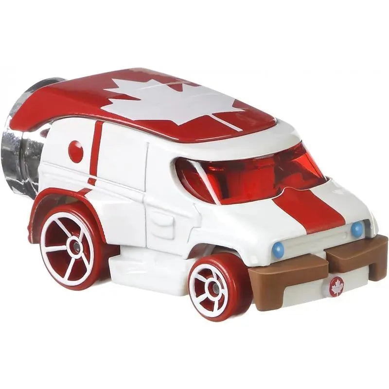 Hot Wheels Disney Pixar Toy Story Duke Caboom Character Car, White/Red