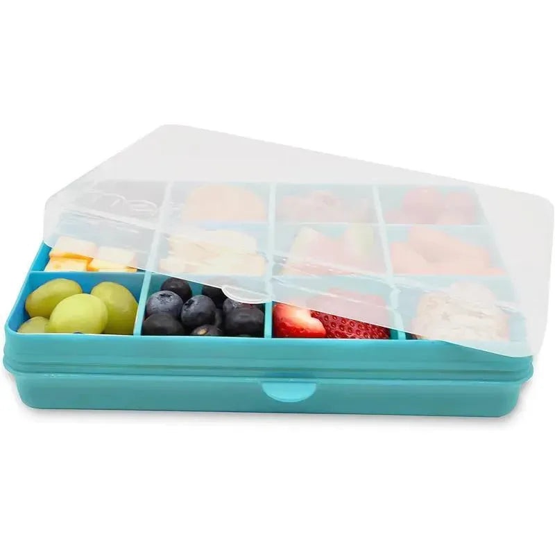 Melii – 12 Compartments Divided Snack Container, Blue