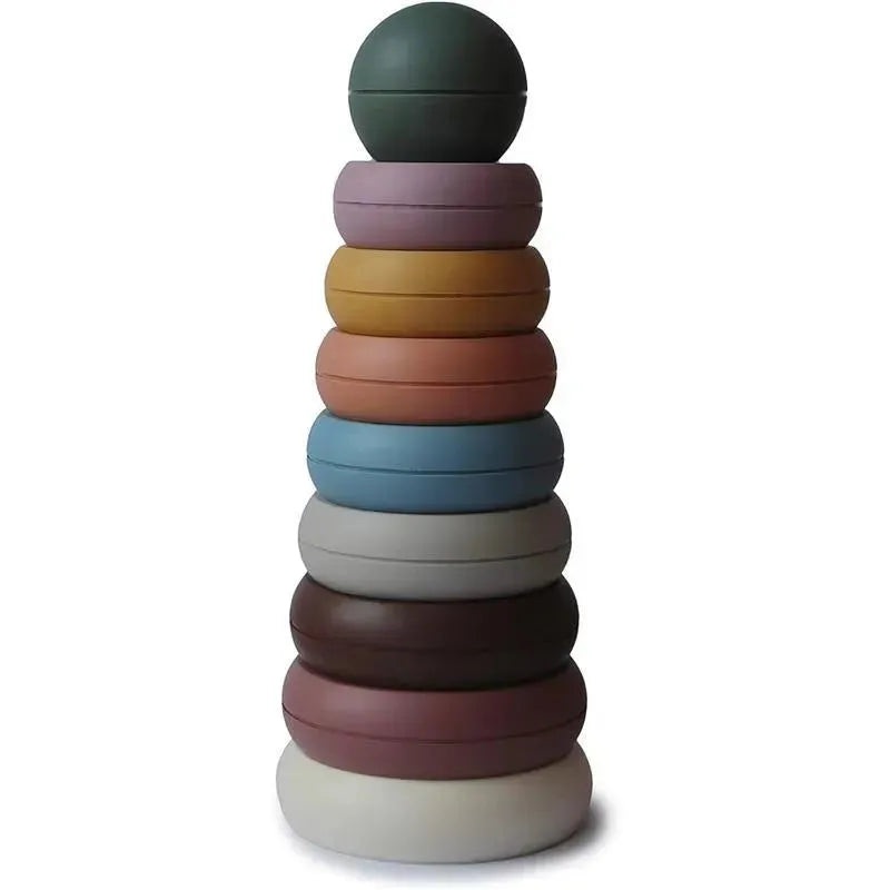 Mushie – Stacking Rings Toy, Rustic
