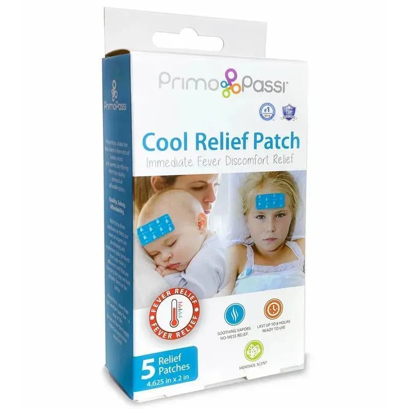 Primo Passi – 5Pk Baby Instant Cooling Relief Gel Patches for Fever