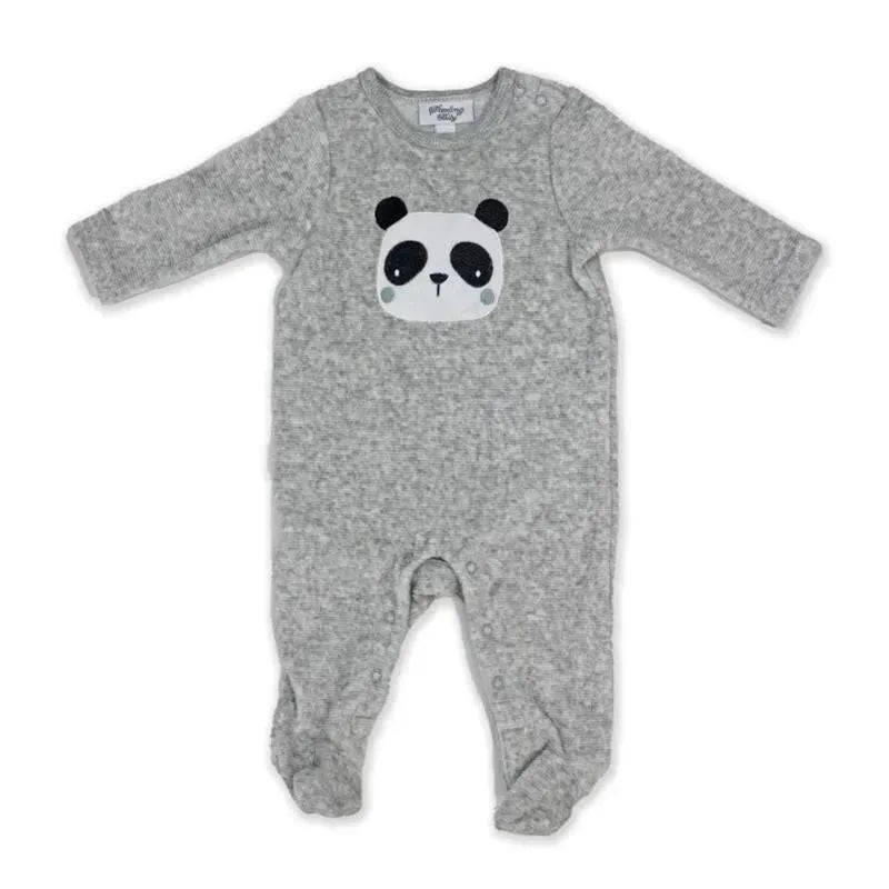 Rose Textiles – Baby Boy Ribbed Velour Coverall, Panda