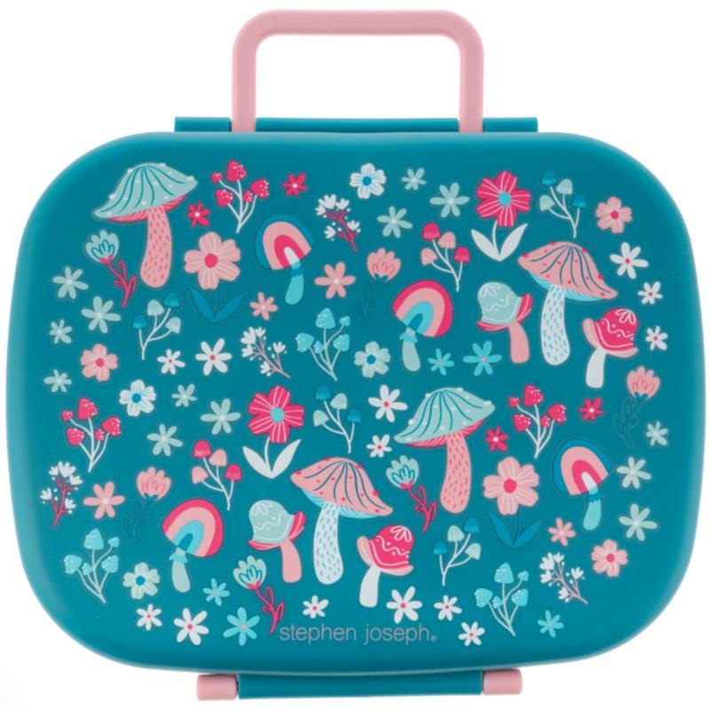 Stephen Joseph – Bento Box With Removable Tray Mushroom