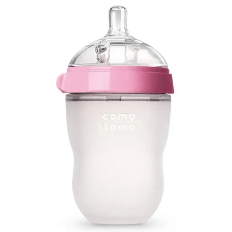 Comotomo – 8Oz Natural Feel Baby Bottle, Pink