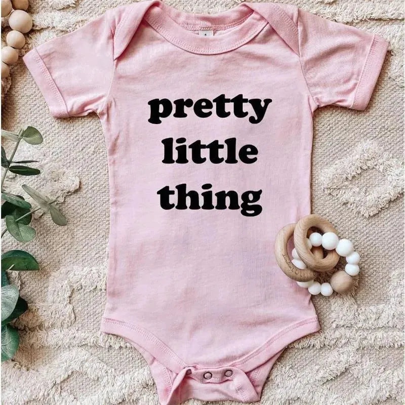 Eden & Eve – Baby Girl Pretty Little Thing Baby Onesie, Pink