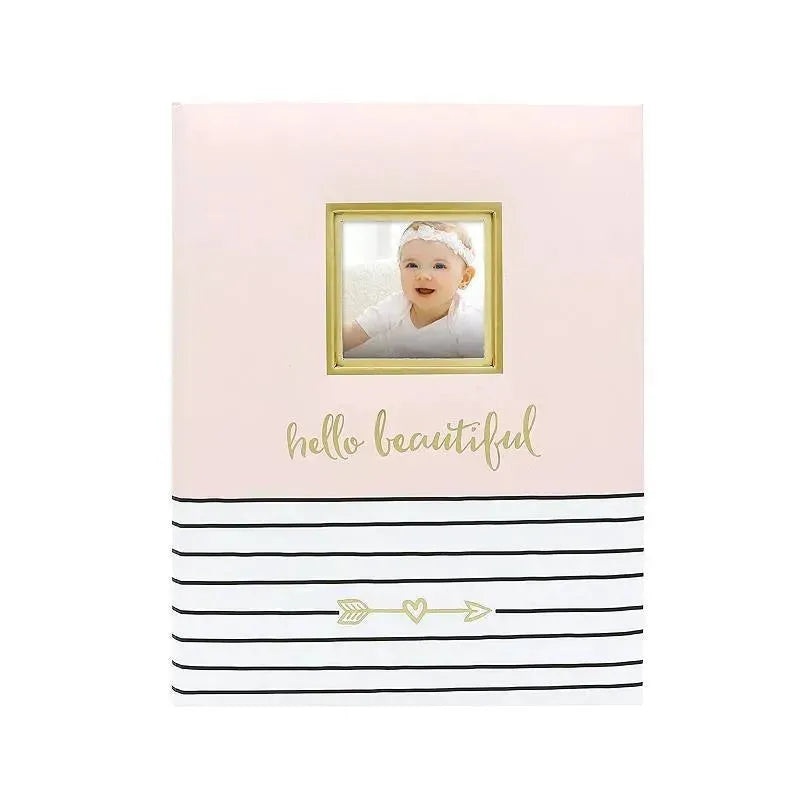 Pearhead Gold & Pink Baby 1st Year Memory Book