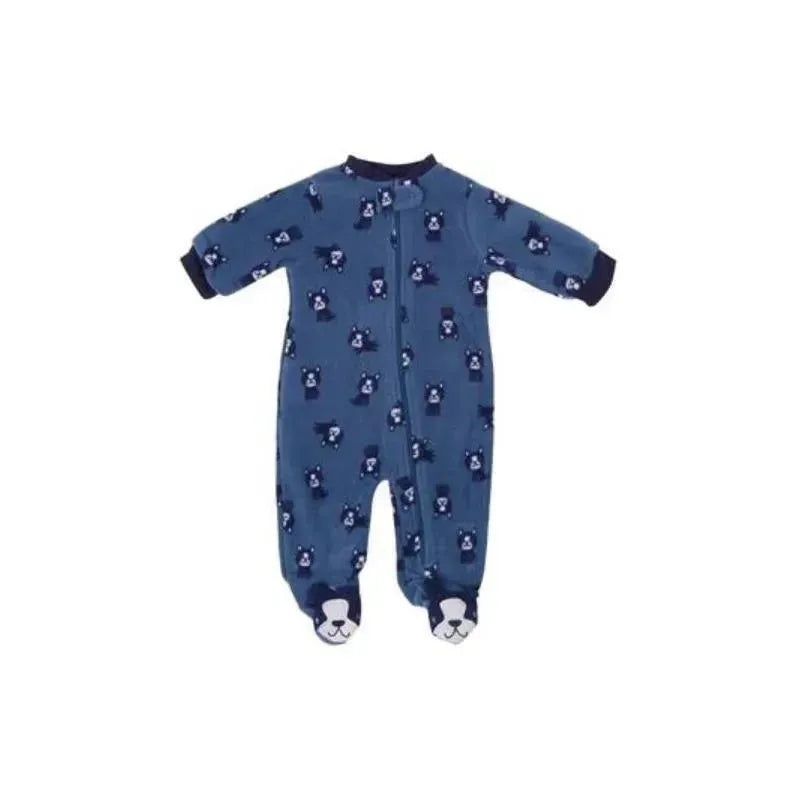 Rene Rofe – Baby Boy Bulldog Microfleece Sleeper, Blue