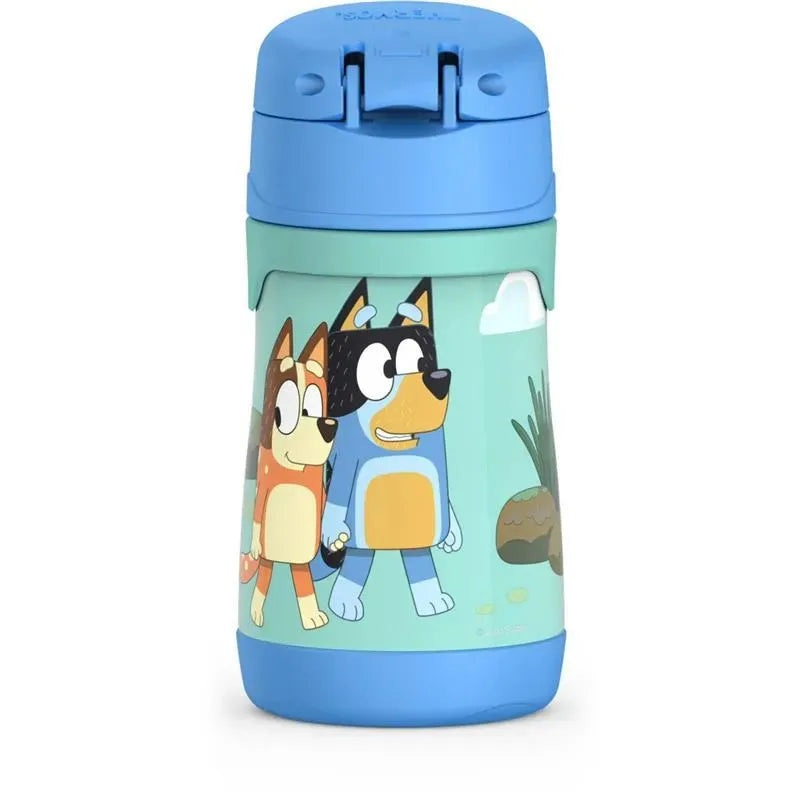 THERMOS – Vacuum Insulated Stainless Steel 10oz Straw Bottle, Bluey