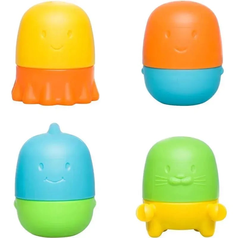 Ubbi – 4Pk Interchangeable Bath Toys for Toddlers and Baby