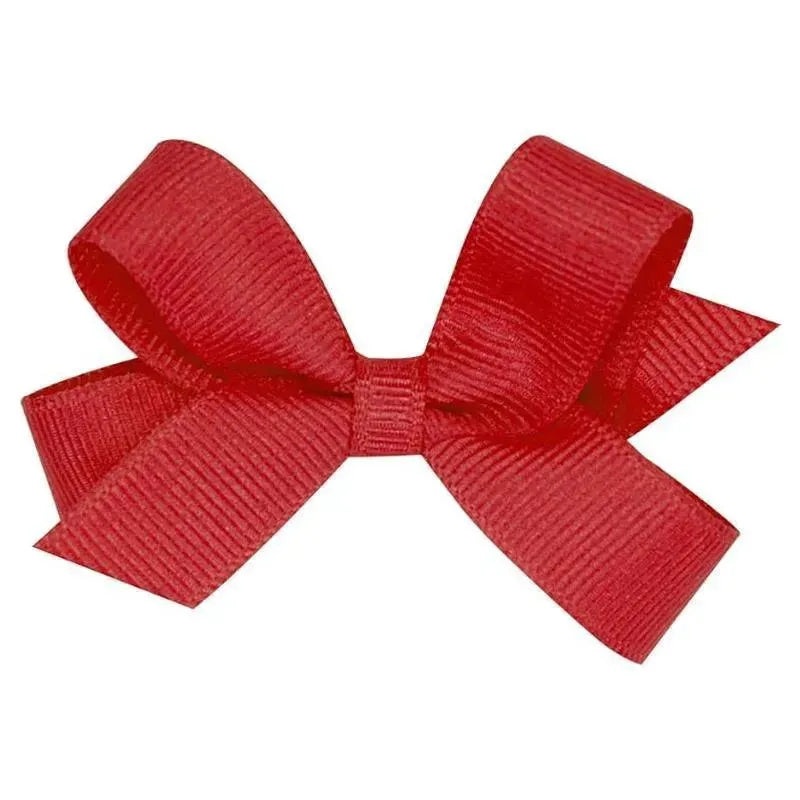 Wee Ones – Tiny Classic Grosgrain Hair Bow, Red