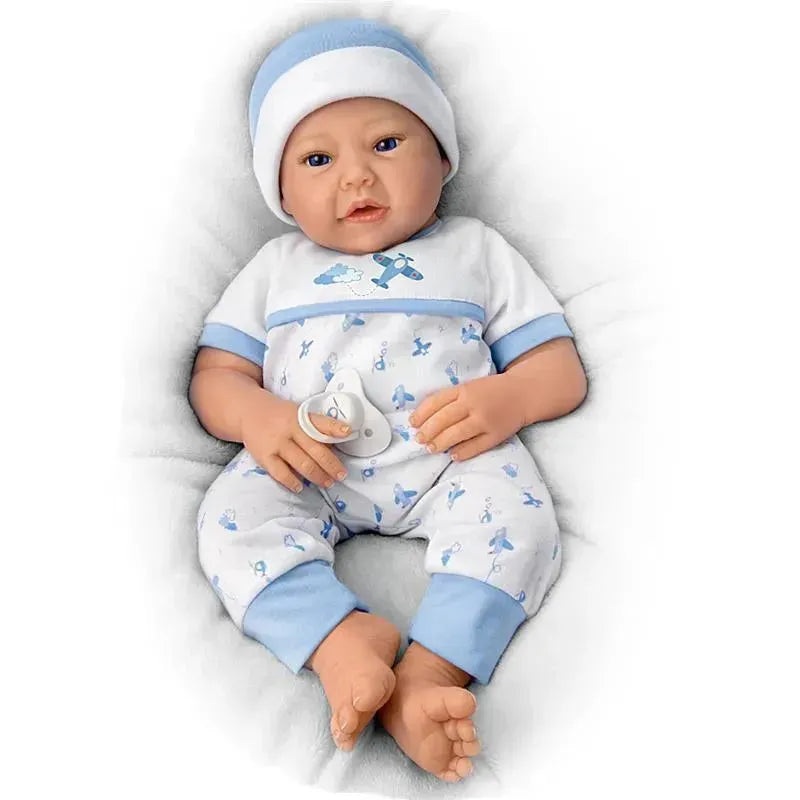 Ashton Drake – New To The Crew TrueTouch Authentic Silicone Baby Boy Doll