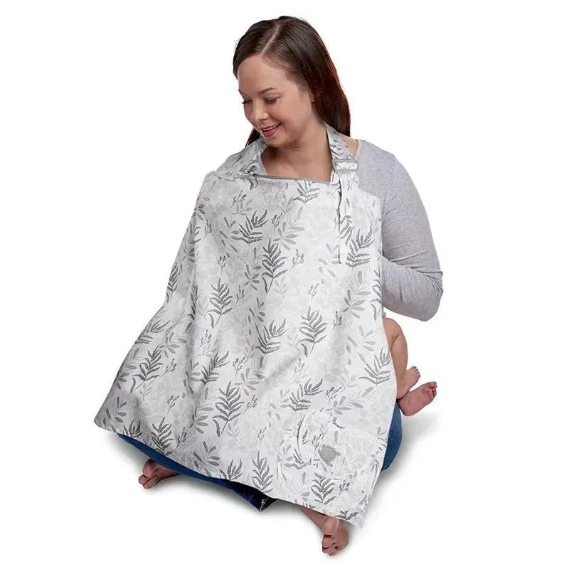 Boppy – Nursing Cover for Breastfeeding, Gray Ferns