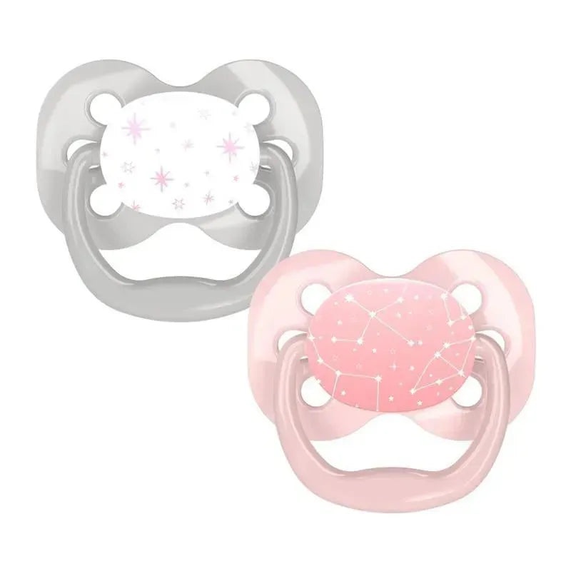 Dr. Brown – 2Pk Advantage Pacifiers, Stage 1, Pink Stars