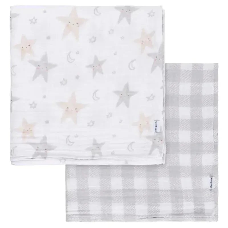 Gerber Bedding – 2Pk Muslin Blanket, Neutral Celestial