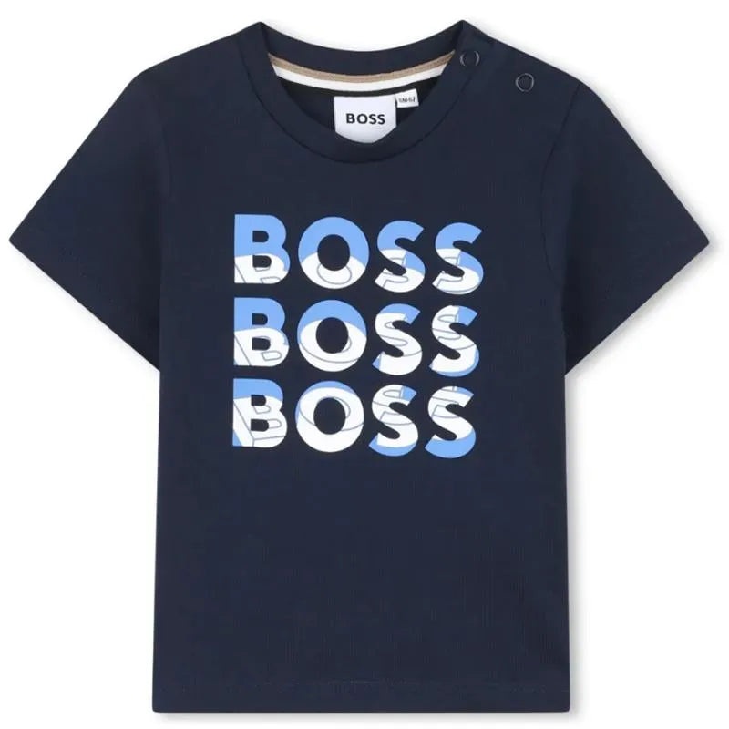 Hugo Boss Baby – Boy Short Sleeves Tee-Shirt, Navy Blue