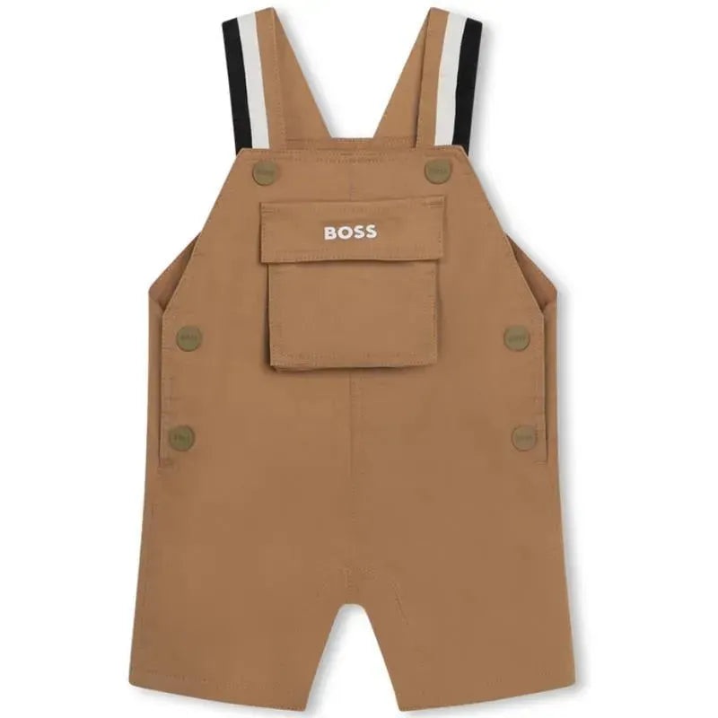 Hugo Boss Baby – Short Dungarees & Shoulder Strap, Beige
