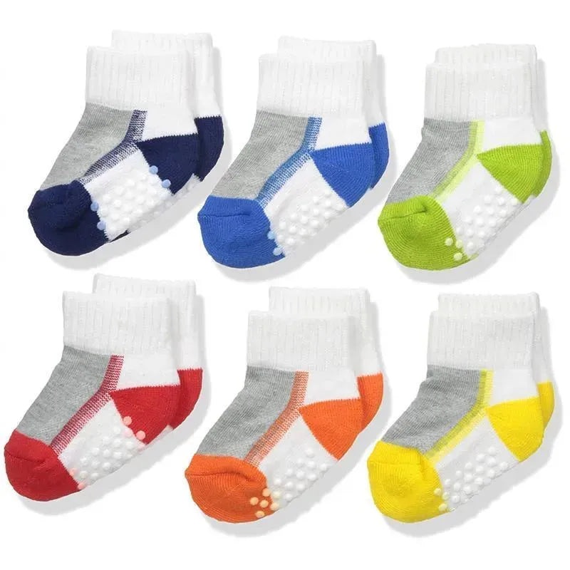 Jefferies Socks – Baby Boy Performance Tech Quarter 6 Pk, Multi