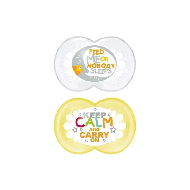 Mam Unisex Attitude Pacifiers, 6M+ – Assorted Colors and Styles