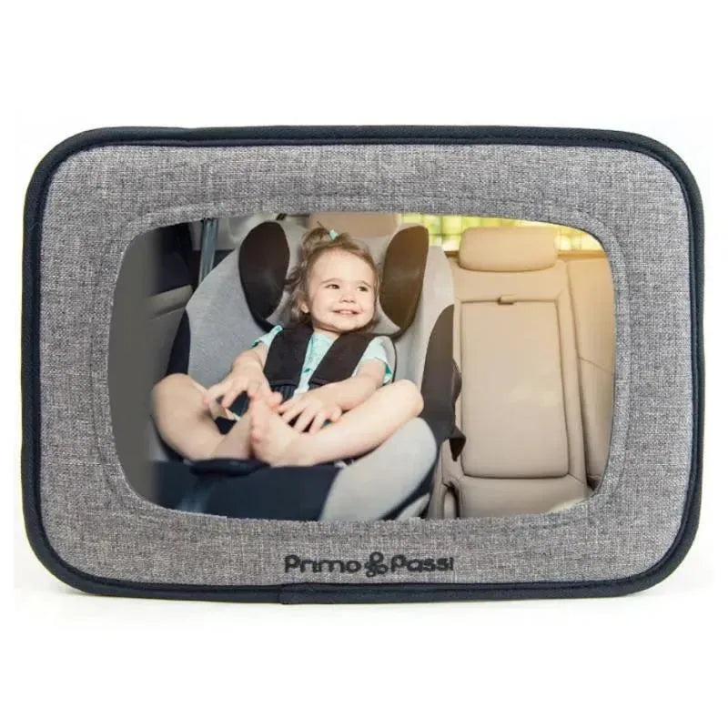 Primo Passi – Baby Car Mirror for Infant Rear Facing, Black Melange