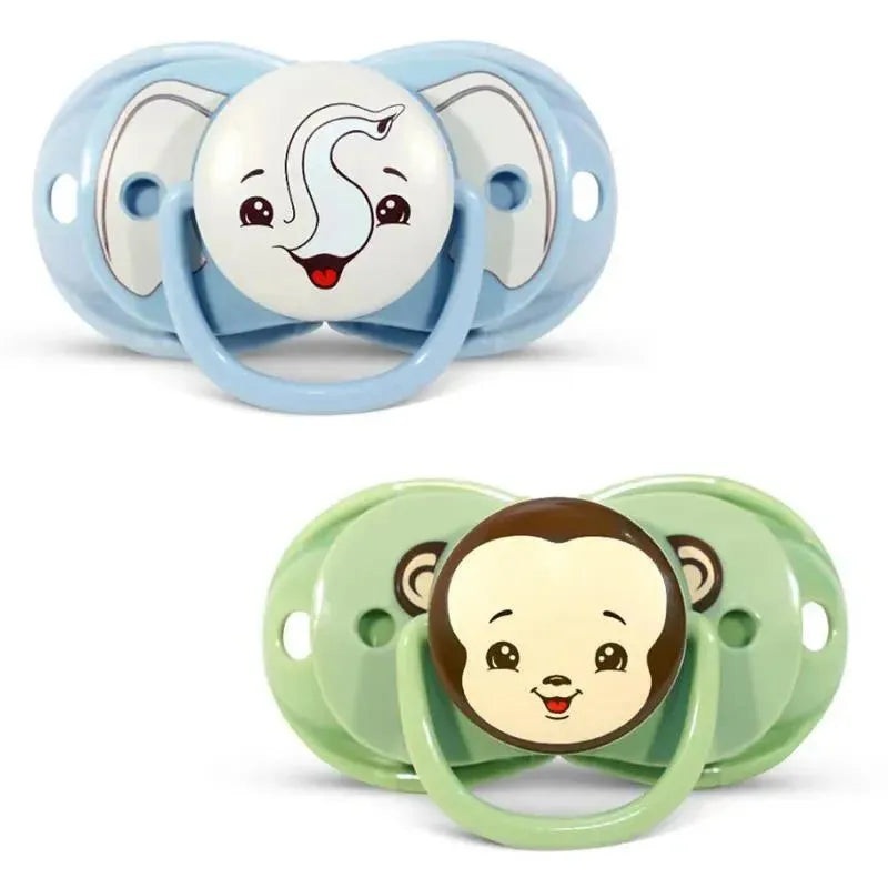 Razbaby – Keep It Kleen Pacifier 2Pk, Elephant & Monkey