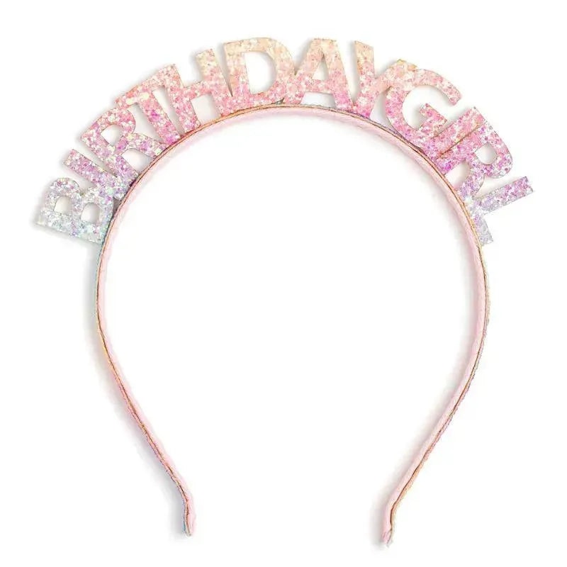 Sweet Wink – Pastel Rainbow Birthday Girl Headband