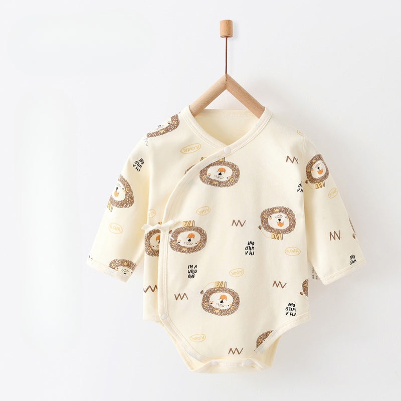 100% Cotton Long Sleeve Bodysuit – Lion Lion 0-3 M