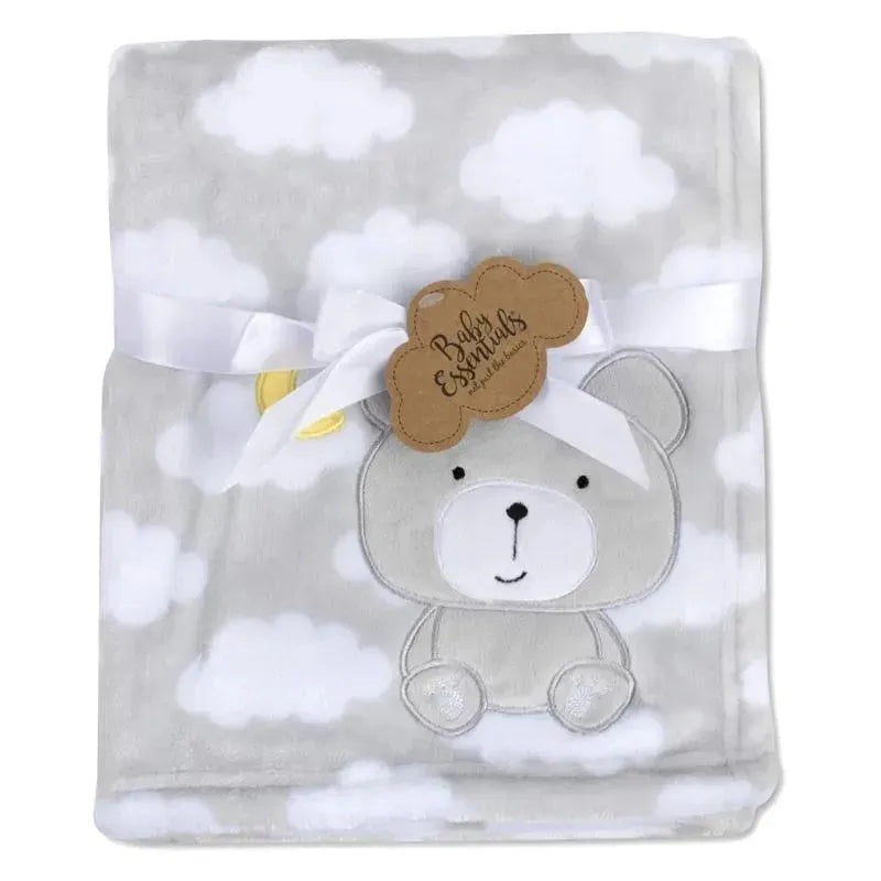 A.D. Sutton – Baby Essentials Plush Blanket, Bear Grey