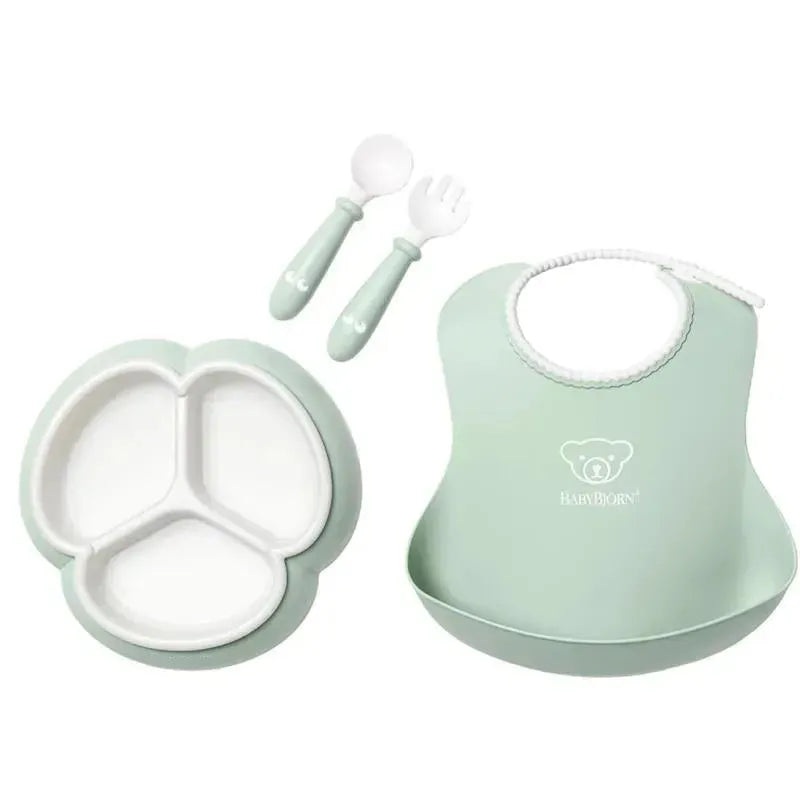 BabyBjorn – 4Pk Mealtime Set, Powder Green