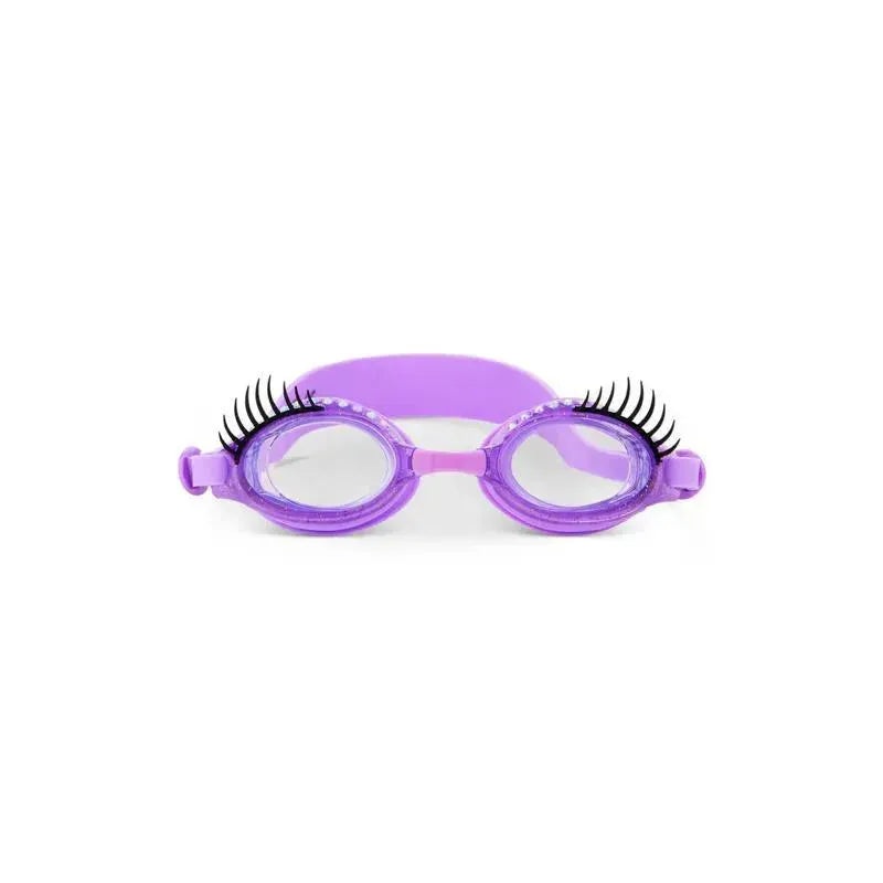 Bling 2O – Girls’ Glam Splash Lash Swimming Goggles with UV Protection, Ages 3+, Purple