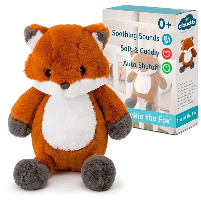 Cloud B – Soothing Sound Machine, Cuddly Stuffed Animal, 4 Soothing Sounds, Frankie the Fox