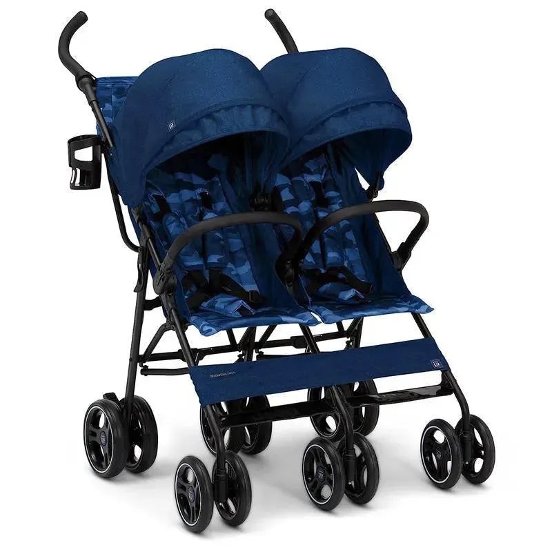 Delta Children – BabyGap Classic Side-by-Side Double Stroller, Navy Camo