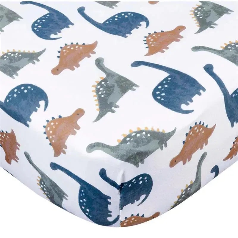 Gerber Bedding – 1Pk Knit Crib Sheet, Dino Time