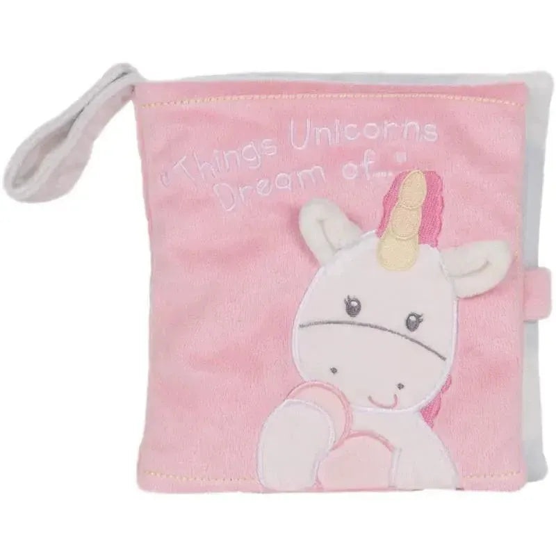 GUND Baby Dreaming Luna Unicorn Soft Book Plush Stuffed Sensory Stimulating Toy, 8 In