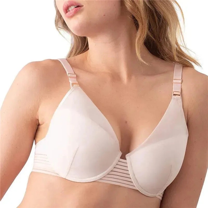 Hotmilk – Ambition Plunge Shell Nursing Bra, Pink