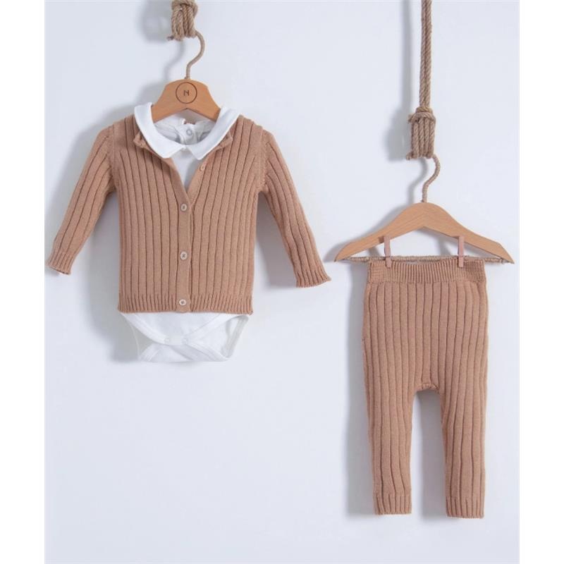 Nipperland – Stone Baby Knitted Outfit Set