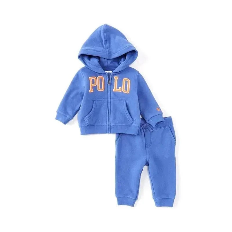 Polo Ralph Lauren – Baby Boy Logo Fleece Hoodie & Pant Set, Blue
