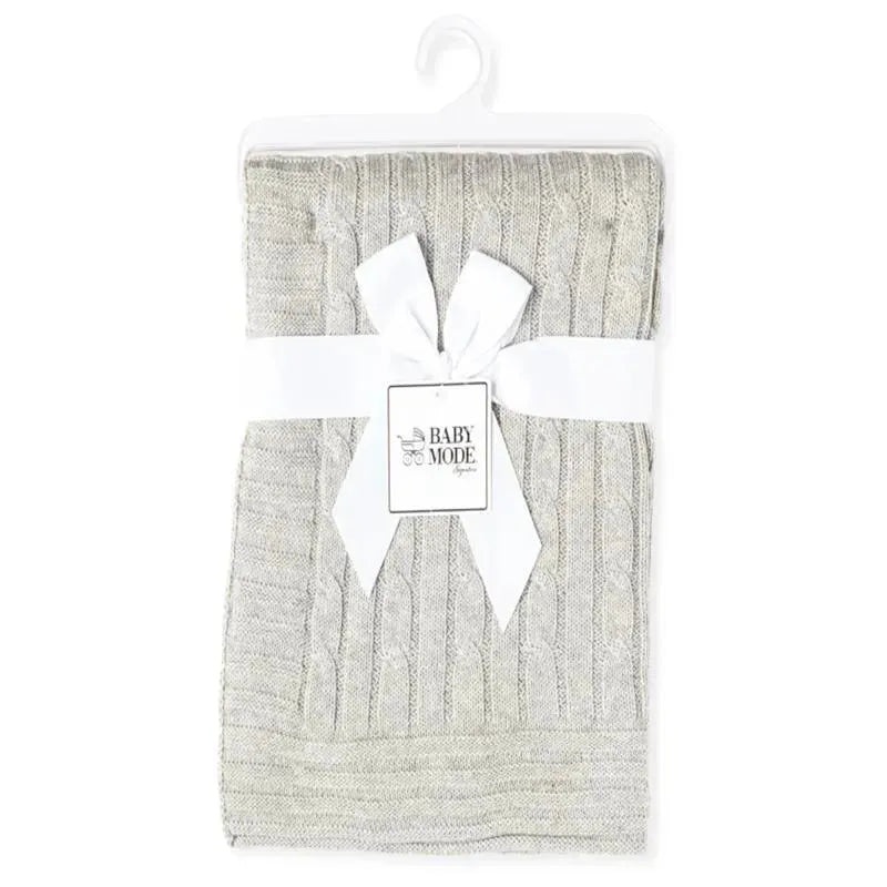 Rose Textiles – Cable Knit Blanket, Grey