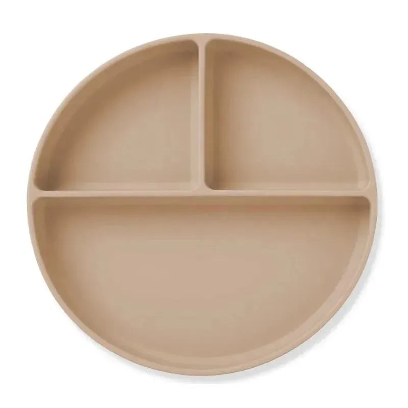 Ali + Oli – Baby Plate With Suction And Divided Portions, Oatmeal