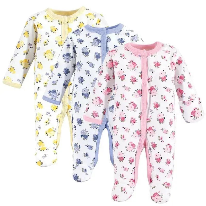 Baby Vision – 3Pk Cotton Sleep And Play, Preemie, Floral