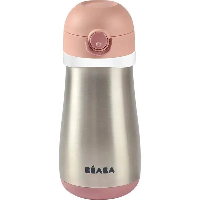 Beaba – Stainless Steel Kids Water Bottle, Rose