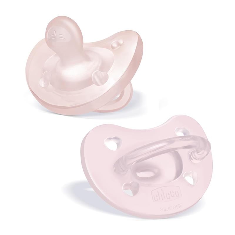 Chicco Feeding – Physioforma Orthodontic Silicone Pacifier Soft Pink 0-6M, 2Pk