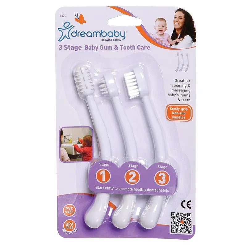 Dreambaby – 3 Stage Baby Gum & Tooth Care, White