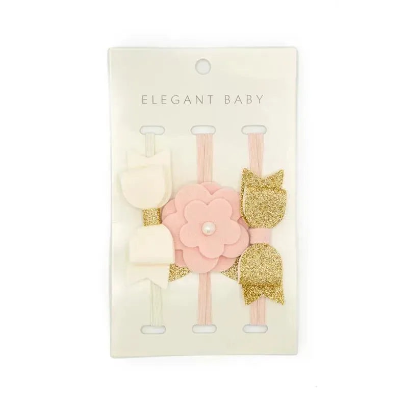 Elegant Baby Headband, 3 Pk Felt